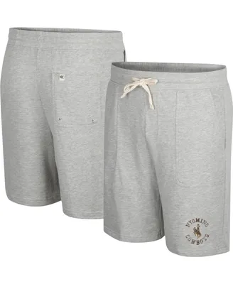 Men's Colosseum Heather Gray Wyoming Cowboys Love To Hear This Terry Shorts