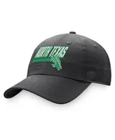 Men's Top of the World Charcoal North Texas Mean Green Slice Adjustable Hat