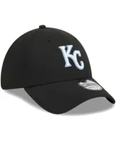 Men's New Era Black Kansas City Royals Logo 39THIRTY Flex Hat