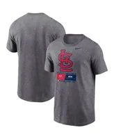 Men's Nike Heather Charcoal St. Louis Cardinals 2023 Mlb World Tour: London Series T-shirt