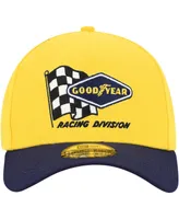 Men's New Era Yellow, Blue Nascar 9FORTY A-Frame Trucker Snapback Hat