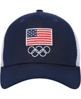 Big Boys and Girls Navy Team Usa Trucker Snapback Hat