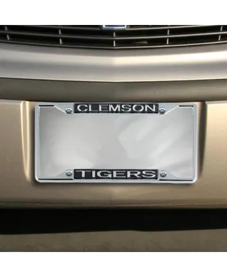 Clemson Tigers Glitter License Plate Frame - Black