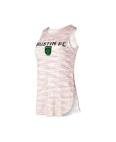 Women's Concepts Sport White Austin Fc Sunray Tri-Blend Tank Top