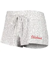 Women's Concepts Sport Cream Oklahoma Sooners Montana T-shirt and Shorts Sleep Set