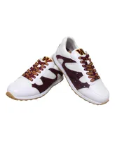 Women's Cuce White Washington Commanders Glitter Sneakers