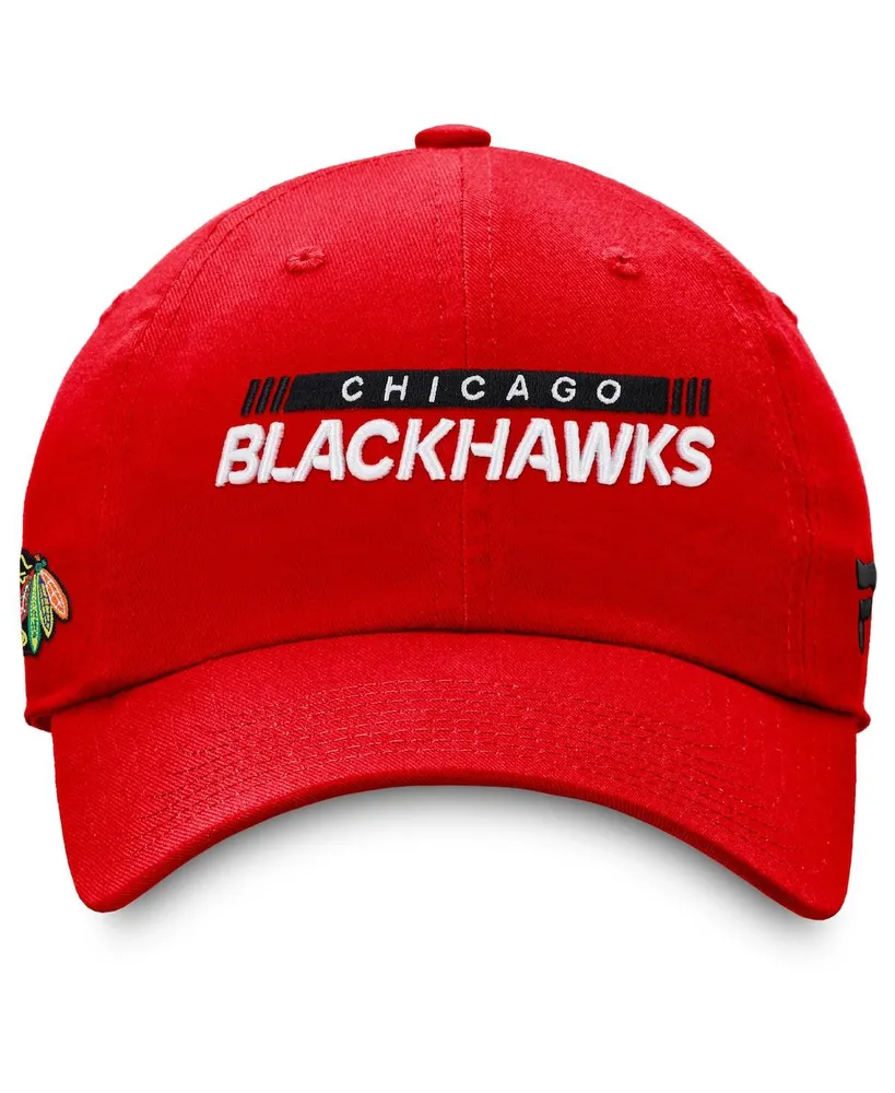 Men's Fanatics Red Chicago Blackhawks Authentic Pro Rink Adjustable Hat