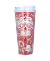 Oklahoma Sooners 22 Oz Dia de los Muertos Tumbler