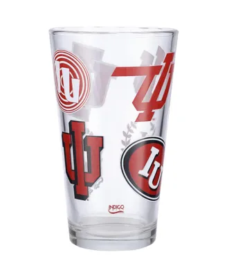 Indiana Hoosiers 16 Oz Medley Vintage-Like Pint Glass