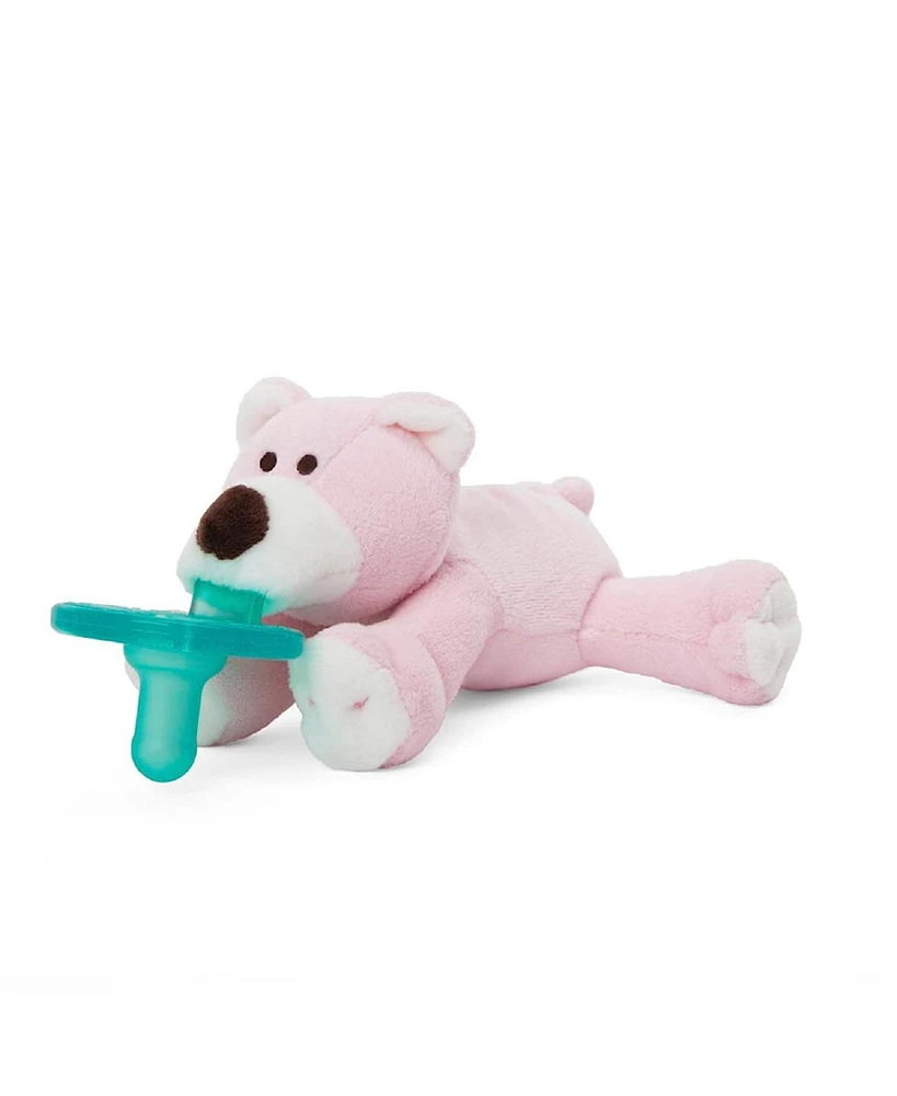 Wubbanub Baby 0 to 6m Pacifier - Pink Bear