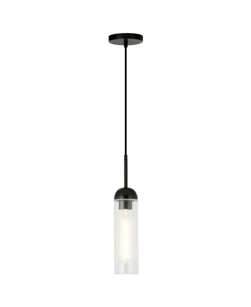 Hudson & Canal Kagan 3.5" Glass Shade Wide Pendant