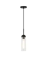 Hudson & Canal Kagan 3.5" Glass Shade Wide Pendant