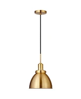 Hudson & Canal Madison 12" Metal Shade Wide Pendant