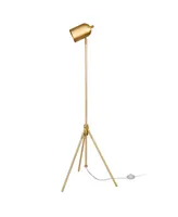 Hudson & Canal Bruno 56" Metal Shade Tripod Floor Lamp