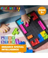 Power Your Fun Pop Puzzle Popper Fidget Game - Black