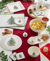 Spode Christmas Tree Polka Dot Tiered Chip & Dip Set