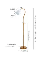 Hudson & Canal Vincent 68" Metal Shade Adjustable Arc Floor Lamp