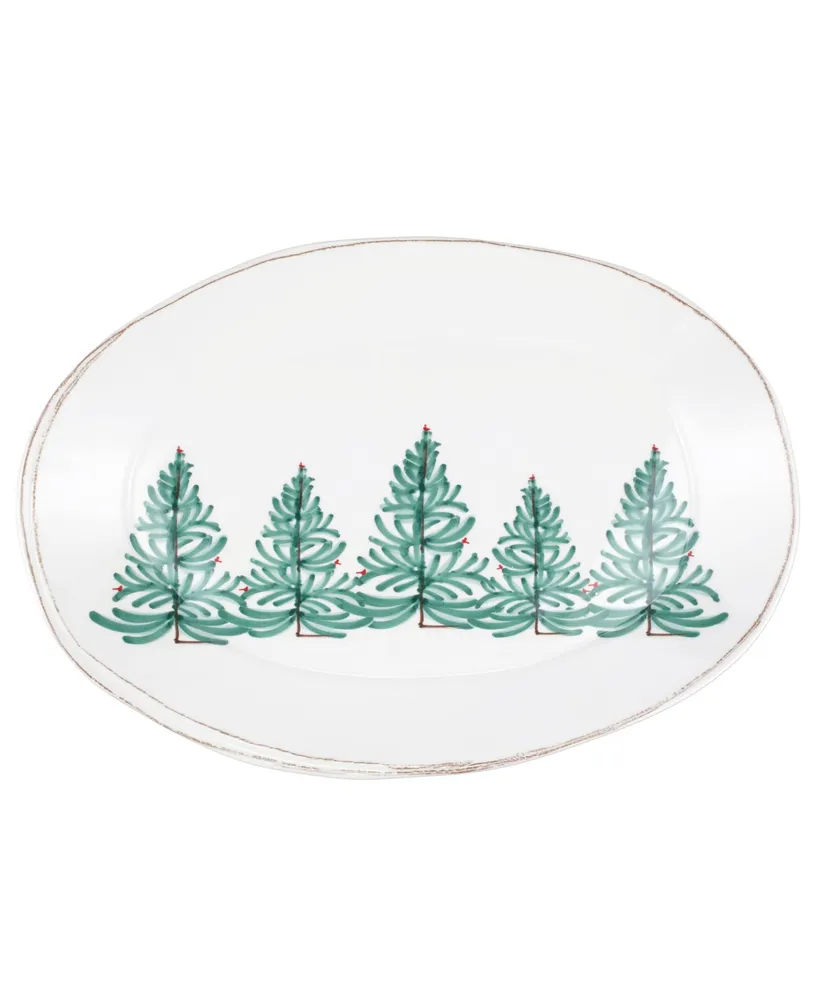 Vietri Melamine Lastra Holiday Oval Platter 18''