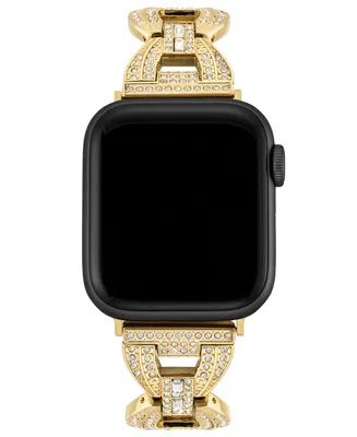 Anne Klein Women's Alloy with Crystals Open Link Bracelet Compatible 38/40/41mm Apple Watch 