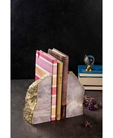 Gauri Kohli Dazzle Rose Quartz Bookends - Set of 2