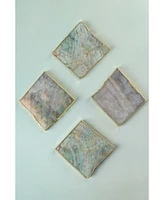 Gauri Kohli Dazzle Aventurine Coasters, Set of 4