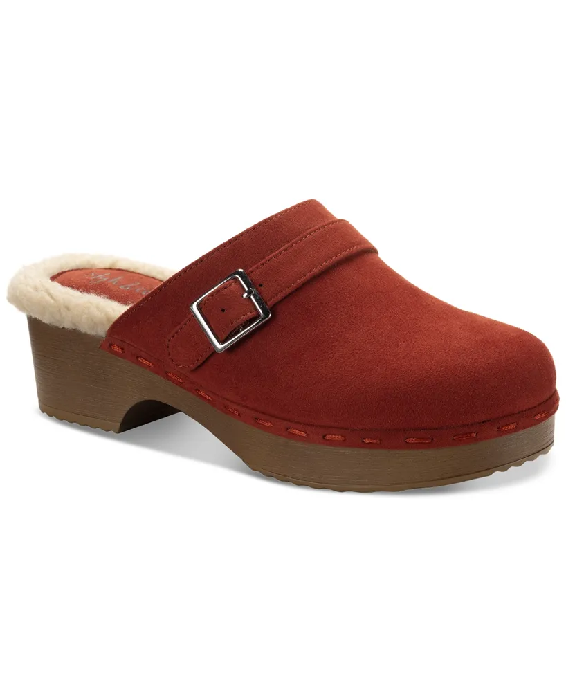 Style & Co Dakotaa Slip-On Buckled Cozy Clogs, Created for Macy's