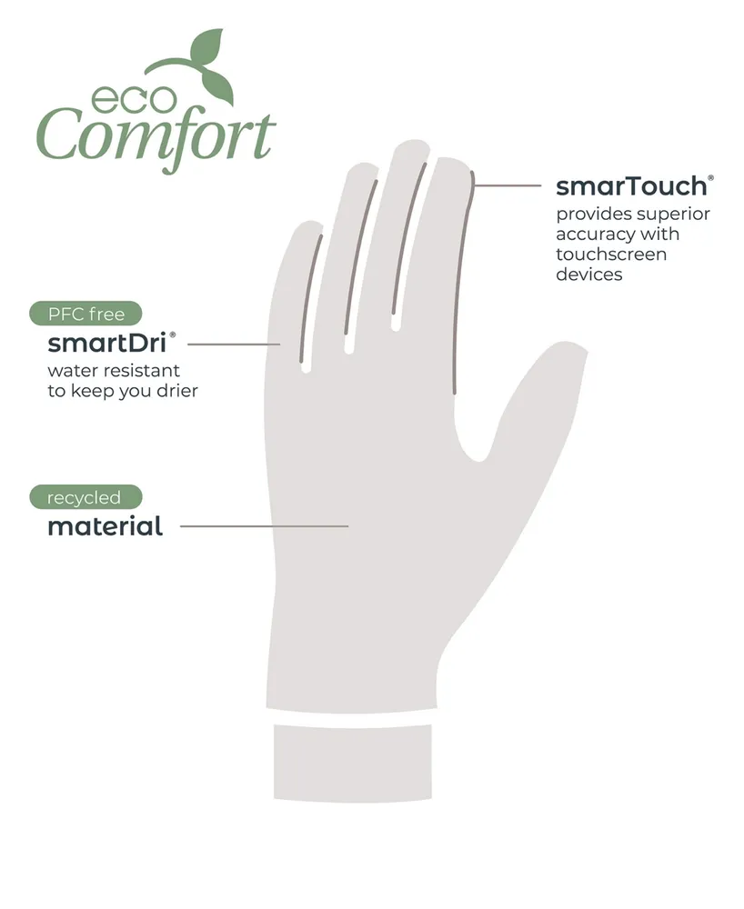 Isotoner Signature Women's Microsuede Water-Repellent Gloves