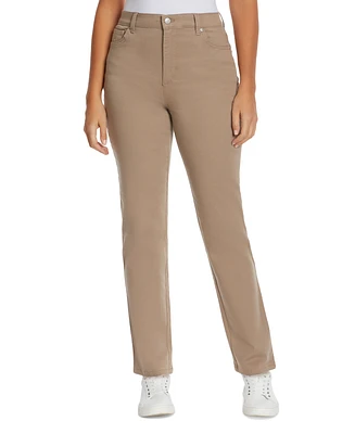 Gloria Vanderbilt Women's Amanda Colored Twill Straight-Leg Jeans