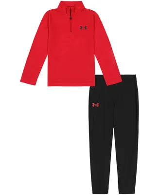 Under Armour Little Boys Game On Quarter Zip Twist Top and Joggers Set