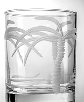 Rolf Glass Palm Tree Double Old Fashioned Glass 13oz