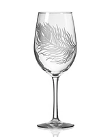 Rolf Glass Peacock White Wine Glass 12oz