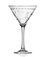 Rolf Glass Fleur De Lis Martini Glass 10oz