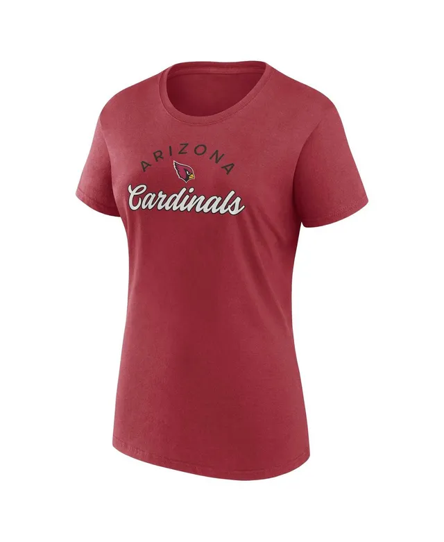 Fanatics Women's Branded Cardinal Arizona Cardinals Plus Size Measure  Distance Scoop Neck Long Sleeve T-shirt - Macy's