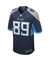 Men's Nike Frank Wycheck Navy Tennessee Titans Game Retired Player Jersey