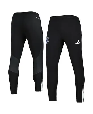 Men's adidas Black Sporting Kansas City 2023 On-Field Team Crest Aeroready Training Pants