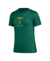 Women's adidas Green Portland Timbers Aeroready Club Icon T-shirt