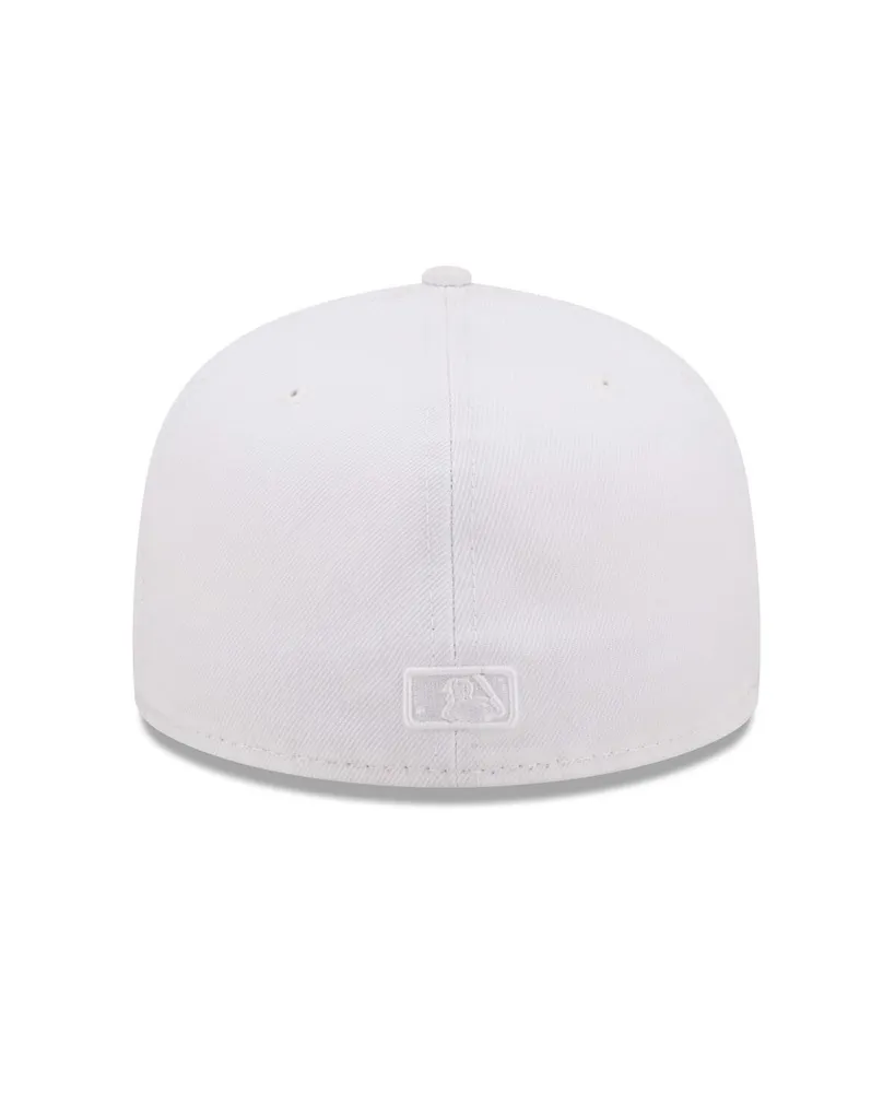 Men's New Era Los Angeles Angels White on White 59FIFTY Fitted Hat