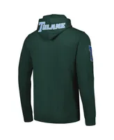 Men's Pro Standard Green Tulane Wave Classic Pullover Hoodie