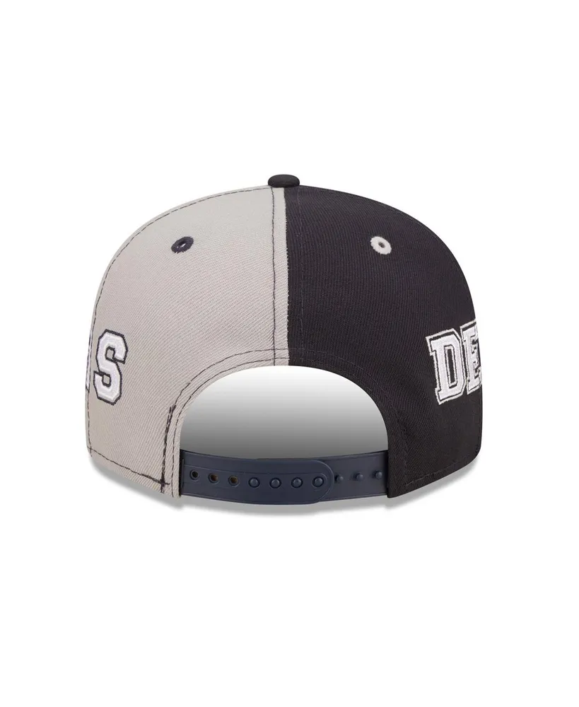 Men's New Era Navy, Gray Detroit Tigers Team Split 9FIFTY Snapback Hat