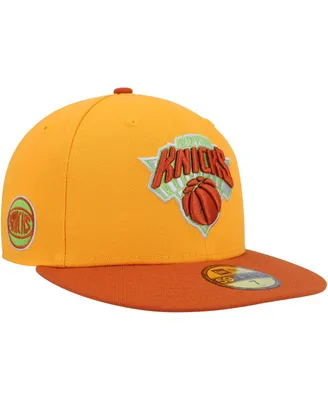 Men's New Era Gold, Rust York Knicks 59FIFTY Fitted Hat
