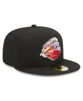 Men's New Era Black Winston-Salem Dash Marvel x Minor League 59FIFTY Fitted Hat