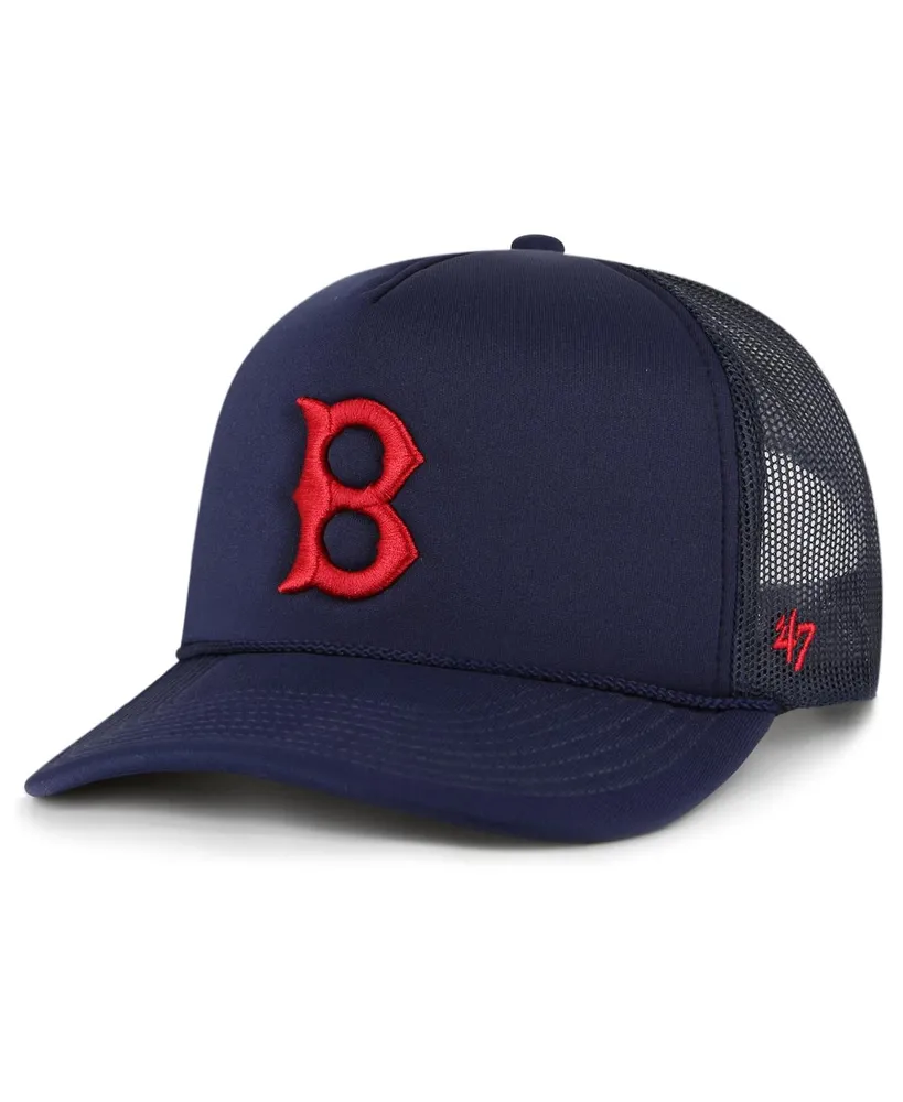 Men's '47 Brand Navy Boston Red Sox Foam Logo Trucker Snapback Hat