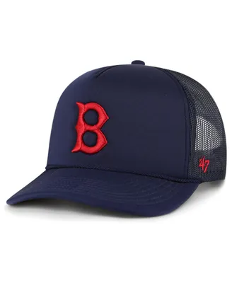 Men's '47 Brand Navy Boston Red Sox Foam Logo Trucker Snapback Hat