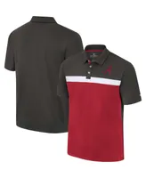 Men's Colosseum Charcoal Alabama Crimson Tide Two Yutes Polo Shirt