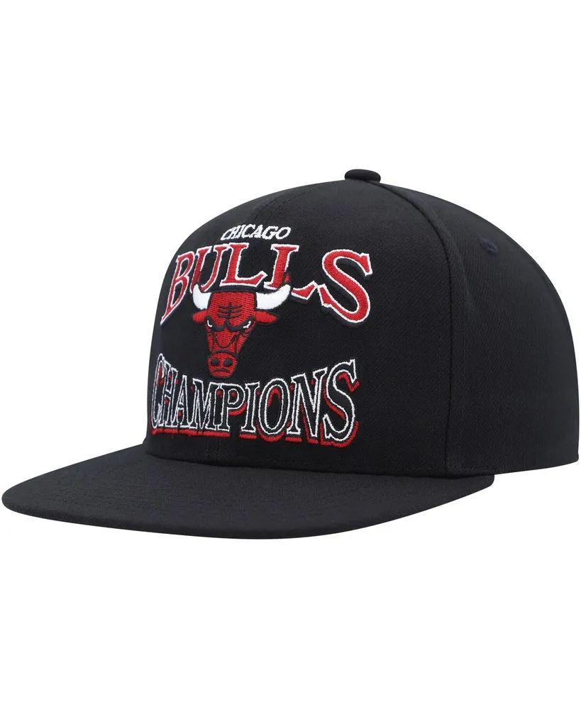 Men's Mitchell & Ness Black Chicago Bulls Hardwood Classics Soul Champions Era Diamond Snapback Hat