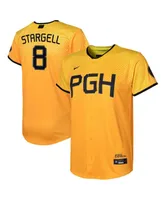 Big Boys and Girls Nike Willie Stargell Gold Pittsburgh Pirates 2023 City Connect Replica Player Jersey