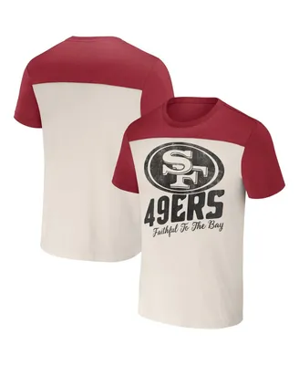 Men's Nfl X Darius Rucker Collection by Fanatics Cream San Francisco 49ers Colorblocked T-shirt
