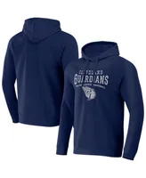 Men's Darius Rucker Collection by Fanatics Navy Cleveland Guardians Waffle-Knit Raglan Pullover Hoodie