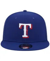 Men's New Era Royal Texas Rangers Team Color Trucker 9FIFTY Snapback Hat