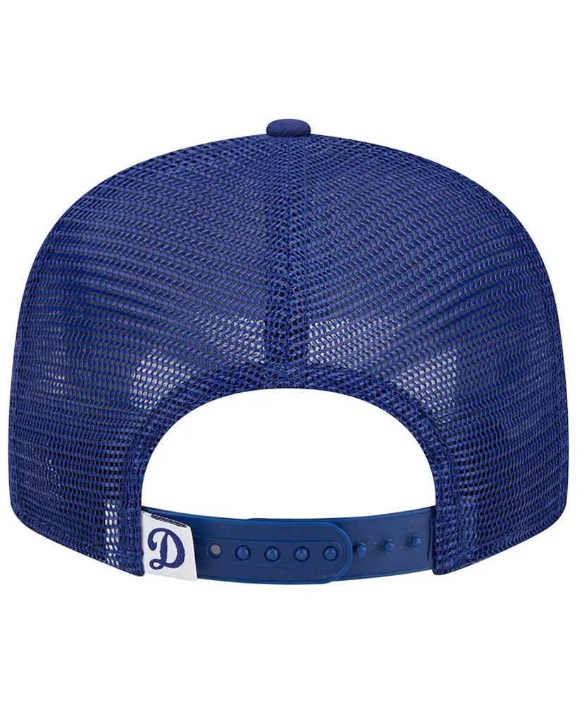 Men's New Era Royal Los Angeles Dodgers D Logo Team Color Trucker 9FIFTY Snapback Hat
